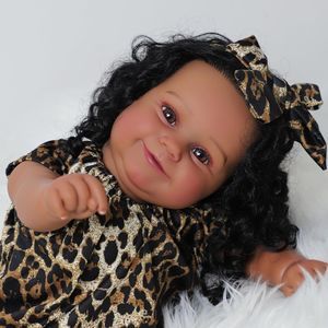 Reborn Baby Dolls Black Girl Maddie African American Newborn 22 Inch